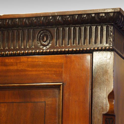 fig 1. Antique mahogany sentry wardrobe