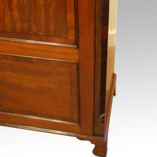 fig 2. Antique mahogany sentry wardrobe