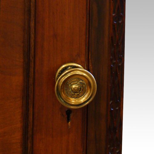 fig 3. Antique mahogany sentry wardrobe