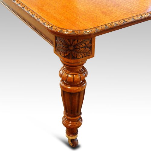 fig 8. Victorian oak extending dining table