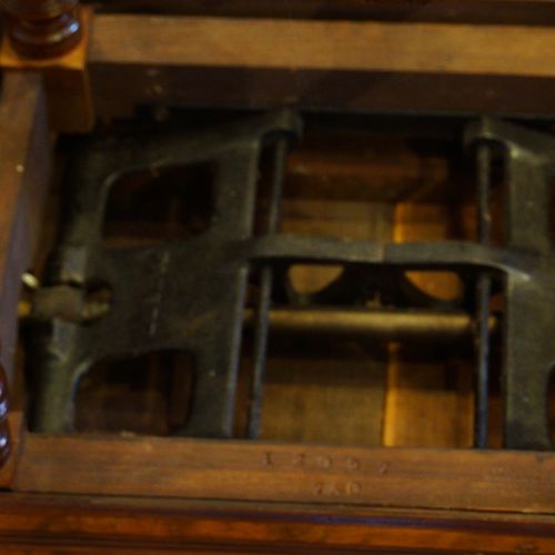 fig 4. Victorian walnut adjustable music stool
