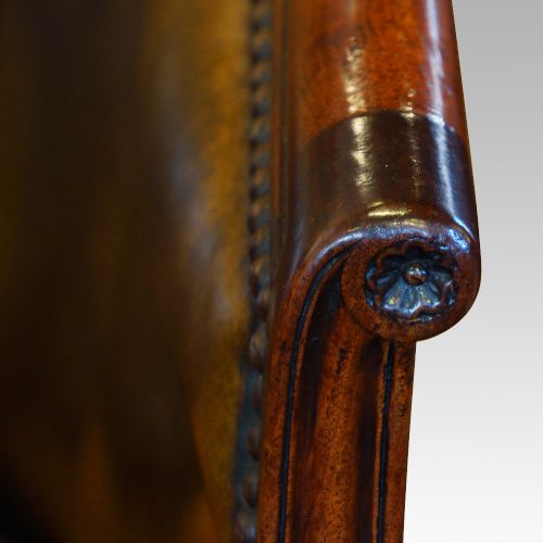 fig 1. Edwardian mahogany swivel desk chair