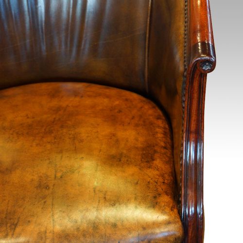 fig 3. Edwardian mahogany swivel desk chair
