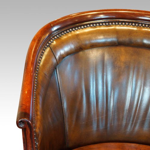 fig 5. Edwardian mahogany swivel desk chair