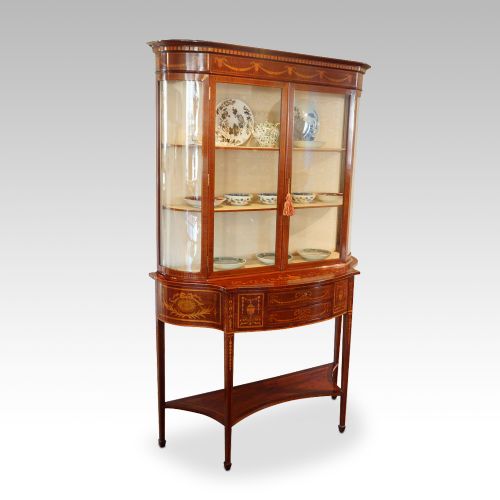 fig 2. Edwardian inlaid mahogany display cabinet