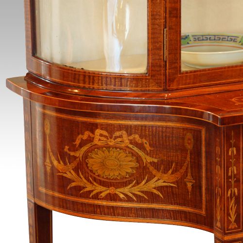 fig 3. Edwardian inlaid mahogany display cabinet