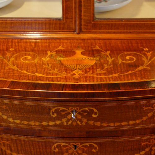 fig 5. Edwardian inlaid mahogany display cabinet