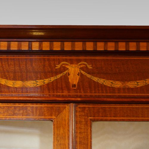fig 7. Edwardian inlaid mahogany display cabinet
