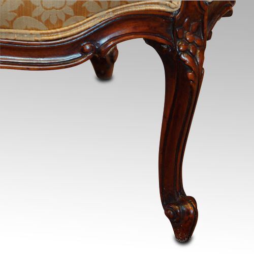 fig 2. Pair of Edwardian walnut small sofas