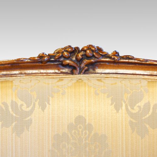 fig 5. Pair of Edwardian walnut small sofas