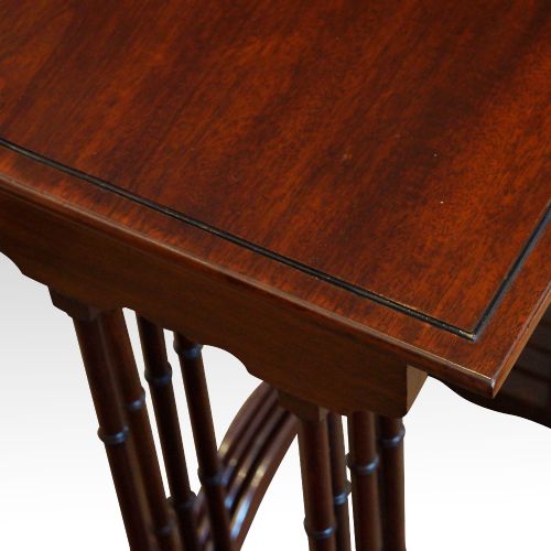 fig 2. Edwardian mahogany nest of 4 tables