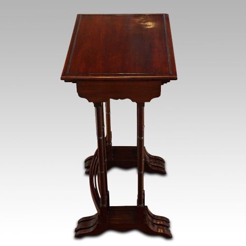 fig 3. Edwardian mahogany nest of 4 tables