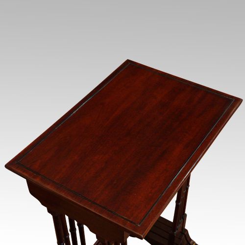 fig 6. Edwardian mahogany nest of 4 tables