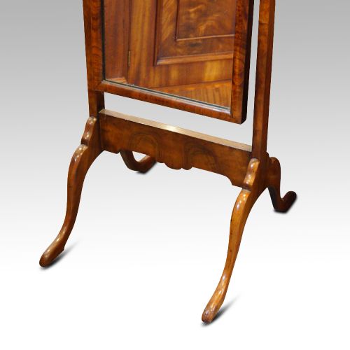fig 3. Walnut cheval mirror