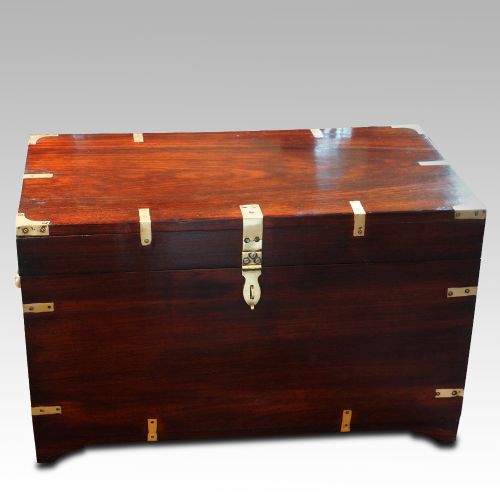 Victorian Rosewood Military Chest