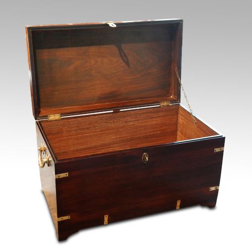 fig 1. Victorian rosewood military chest