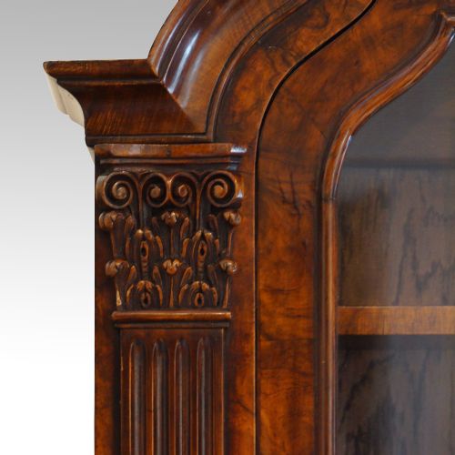 fig 7. Edwardian walnut bureau bookcase