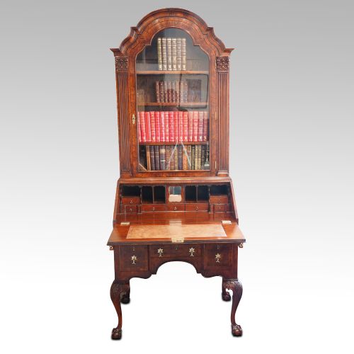 fig 9. Edwardian walnut bureau bookcase