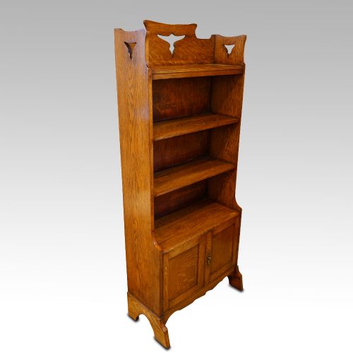 fig 4. Arts & Crafts oak open bookcase