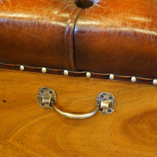 fig 2. Victorian camphorwood ottoman