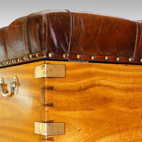 fig 1. Victorian camphorwood ottoman