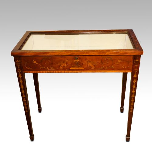 Victorian Inlaid Curio Table