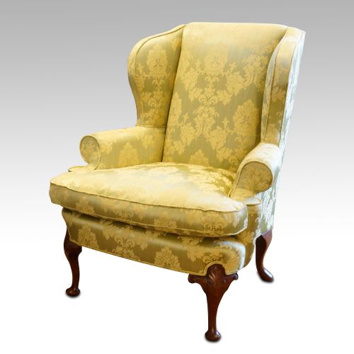 Queen Anne Style Wing Chair