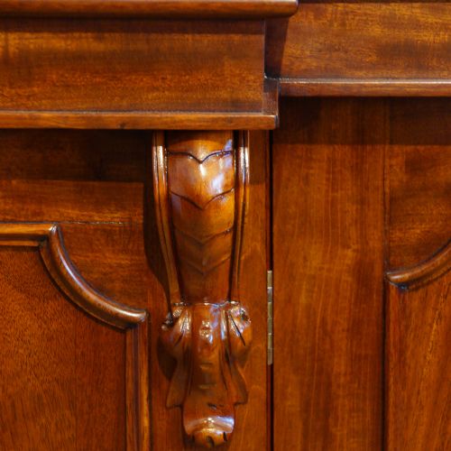 fig 3. Victorian mahogany breakfront bookcase