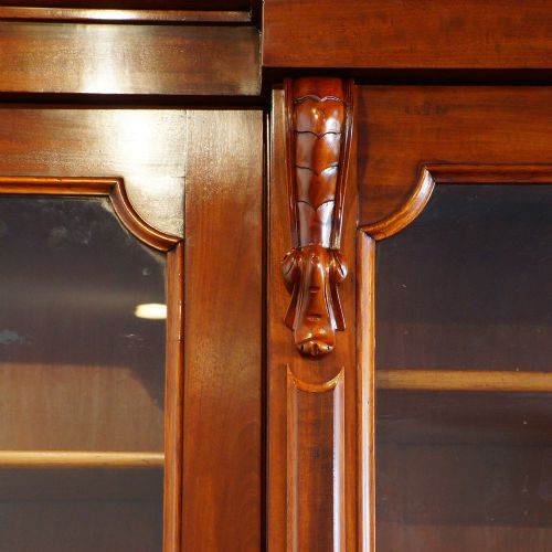 fig 4. Victorian mahogany breakfront bookcase