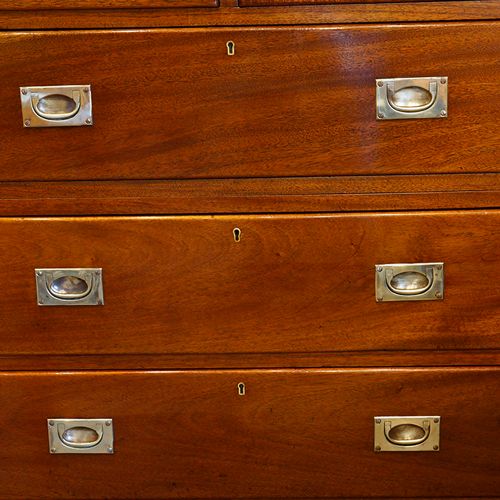fig 4. Edwardian mahogany military chest