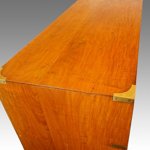 fig 2. Victorian satinwood military chest
