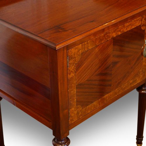 fig 4. Pair of Edwardian mahogany bedside cabinets