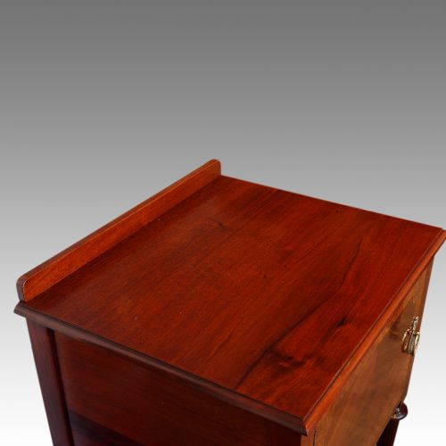 fig 6. Pair of Edwardian mahogany bedside cabinets