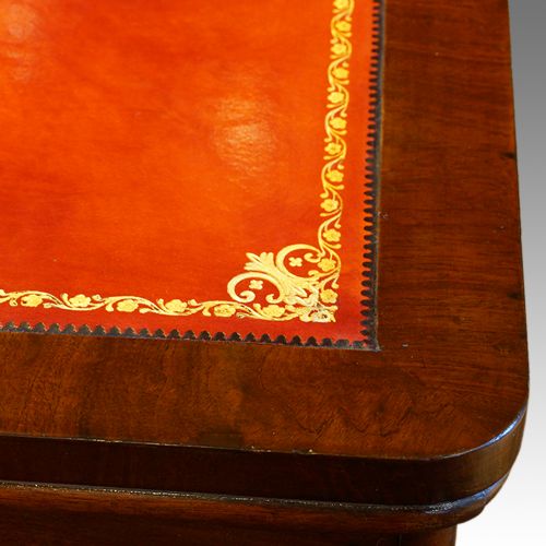 fig 4. Victorian mahogany pedestal desk