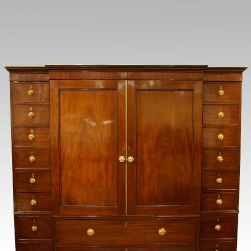fig 6. Regency mahogany linen press