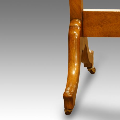 fig 4. Walnut dome top cheval mirror