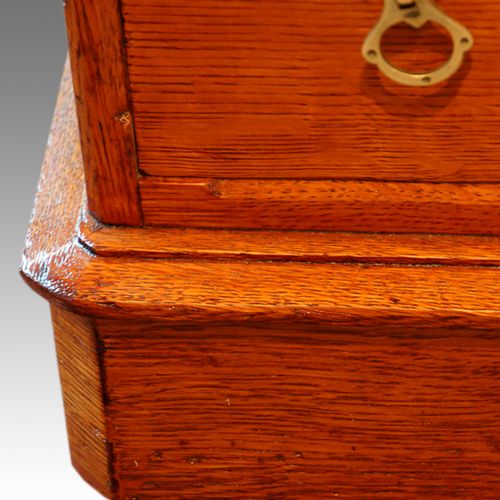 fig 4. Victorian oak pedestal desk