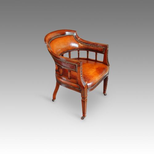 Edwardian Mahogany Desk Chair