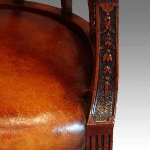 fig 1. Edwardian mahogany desk chair
