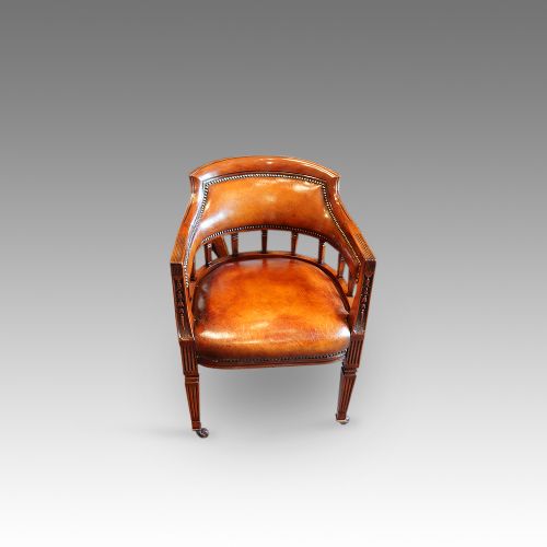 fig 3. Edwardian mahogany desk chair