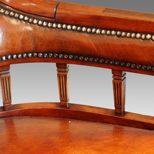 fig 5. Edwardian mahogany desk chair