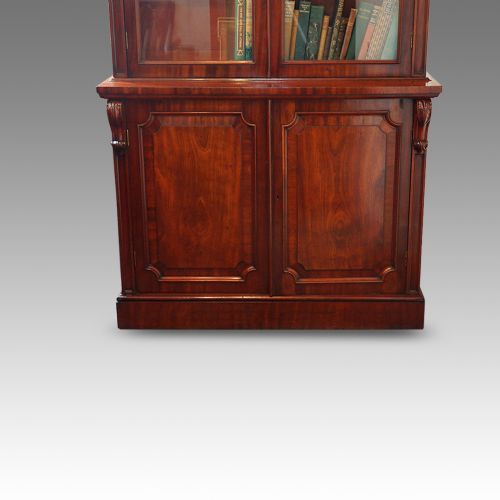 fig 2. Antique Victorian mahogany bookcase