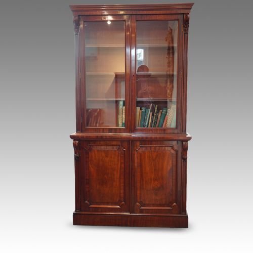 fig 4. Antique Victorian mahogany bookcase