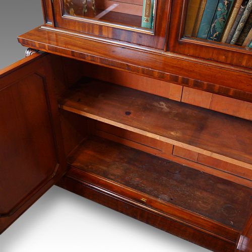 fig 6. Antique Victorian mahogany bookcase