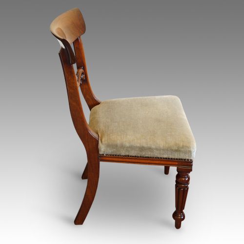 fig 2. Set of 6 William IV mahogany dining chairs