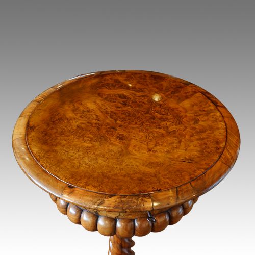 fig 2. Victorian walnut circular workbox