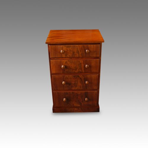 fig 5. Victorian mahogany narrow chest of drawers