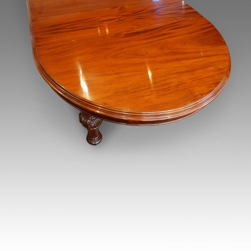 fig 7. Victorian mahogany extending dining table