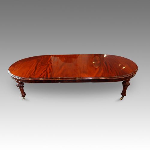 fig 8. Victorian mahogany extending dining table