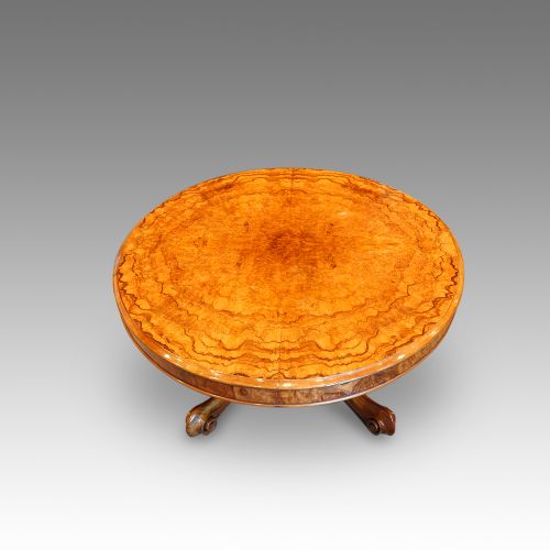 fig 2. Victorian burr walnut coffee table
